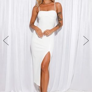 I SAID YES MIDI DRESS WHITE - Hello Molly